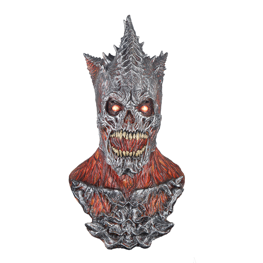 Máscara de Rey del fuego King Raper Fire Diabólico Disfraz de Halloween Demonio