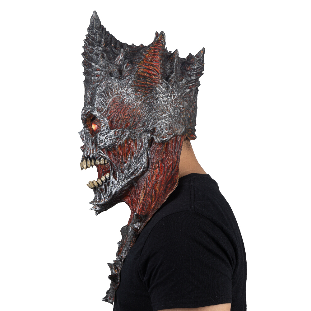 Máscara de Rey del fuego King Raper Fire Diabólico Disfraz de Halloween Demonio