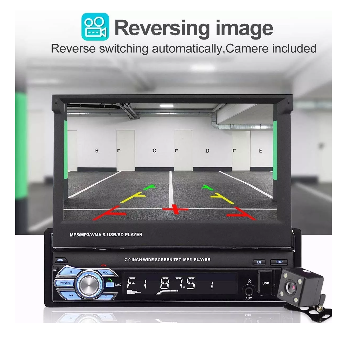 Reproductor + 9 Cámara Para Automóvil