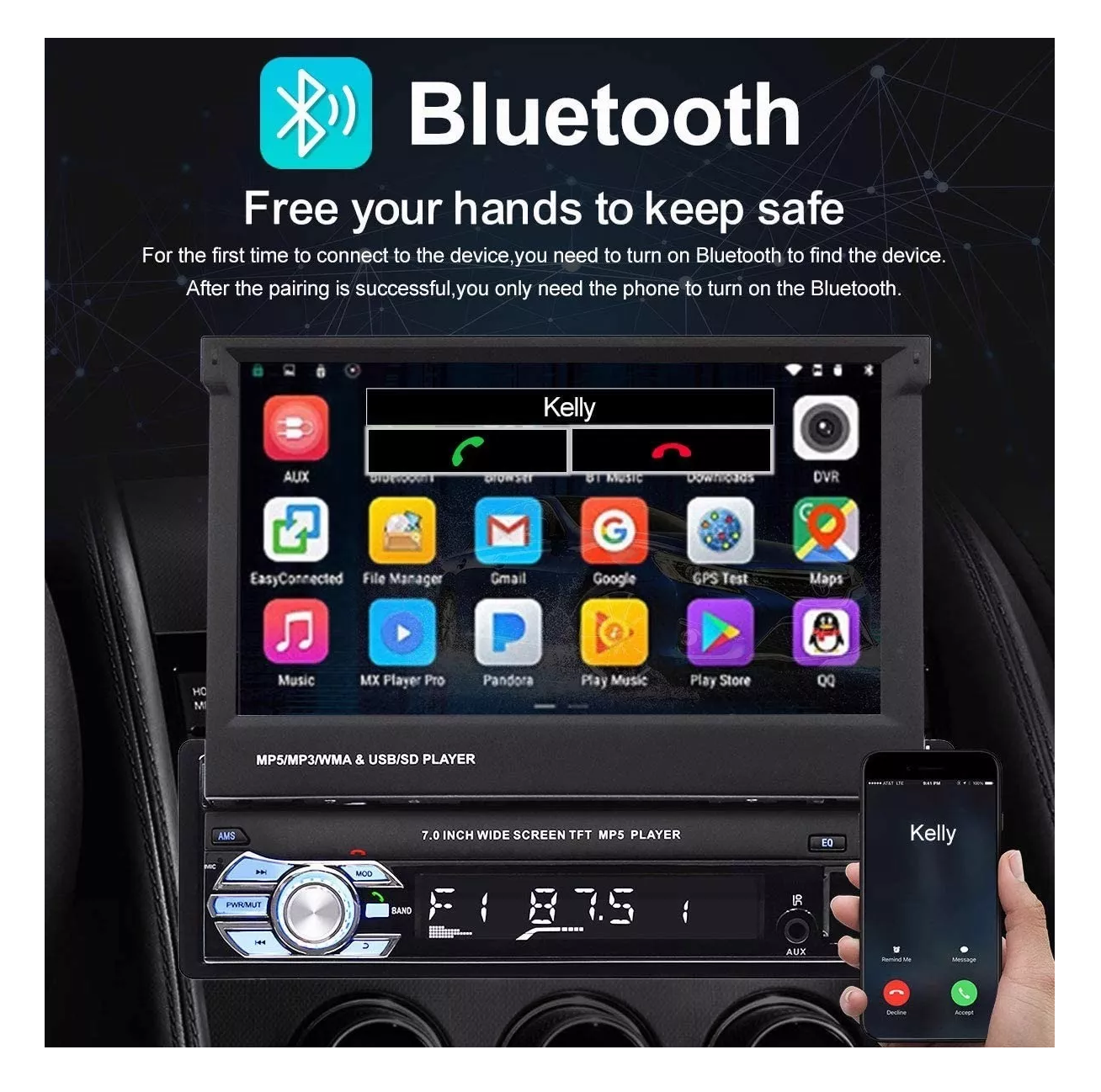 Reproductor + 9 Cámara Para Automóvil