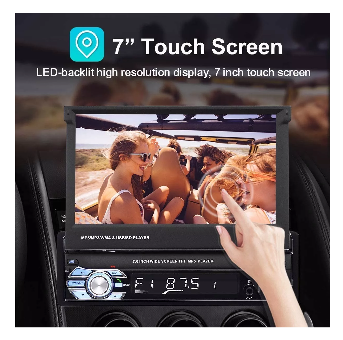 Reproductor + 9 Cámara Para Automóvil