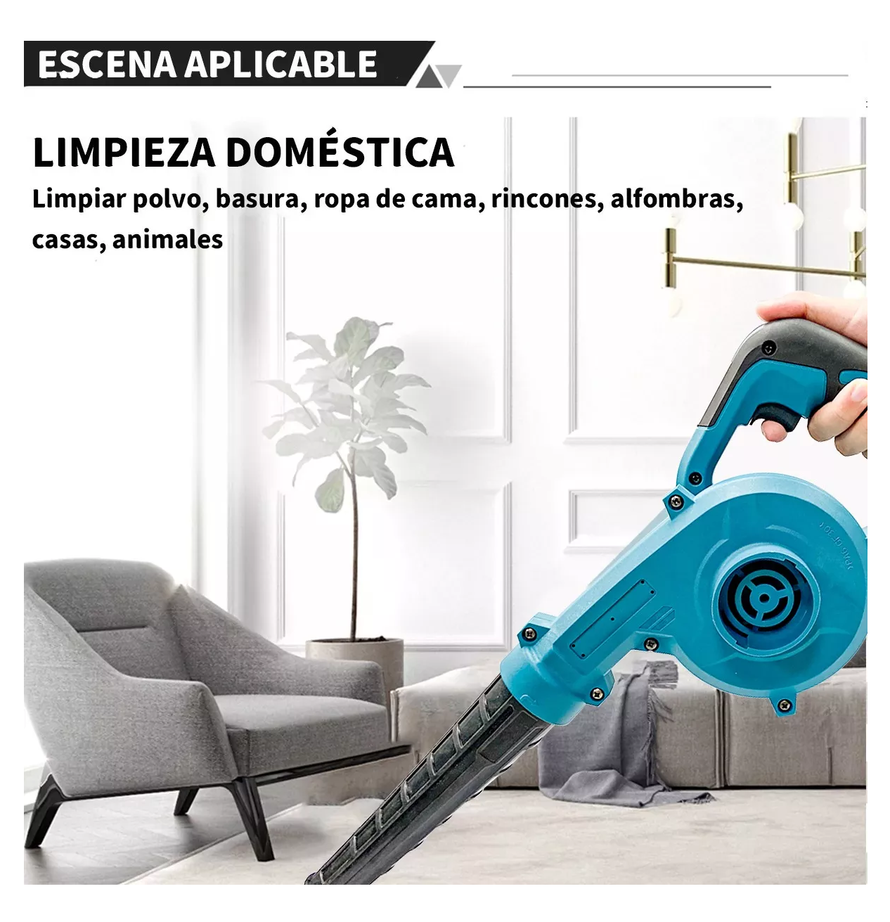 Soplador De Aire Koopa Inalámbrico Azul