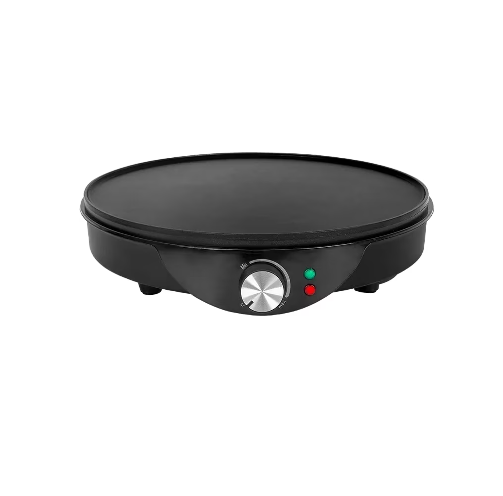 Crepera Eléctrica Anti Adherente Ajustable Negro