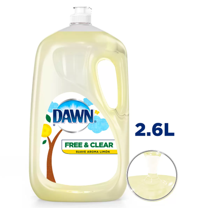 Líquido Lavatrastes Dawn Free & Clear 584597 2.6 L