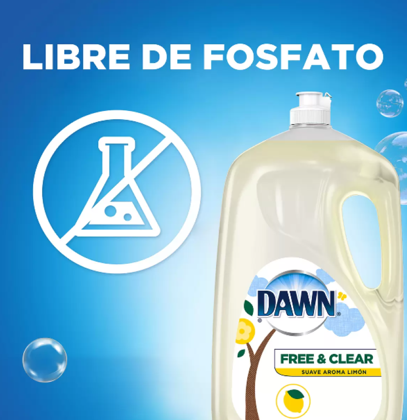 Líquido Lavatrastes Dawn Free & Clear 584597 2.6 L
