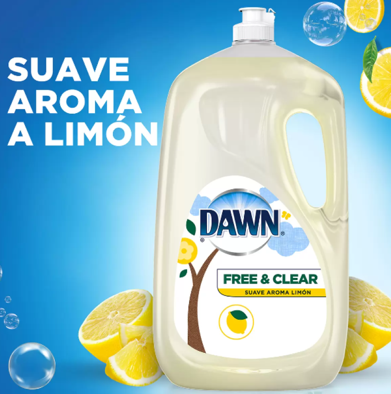 Líquido Lavatrastes Dawn Free & Clear 584597 2.6 L