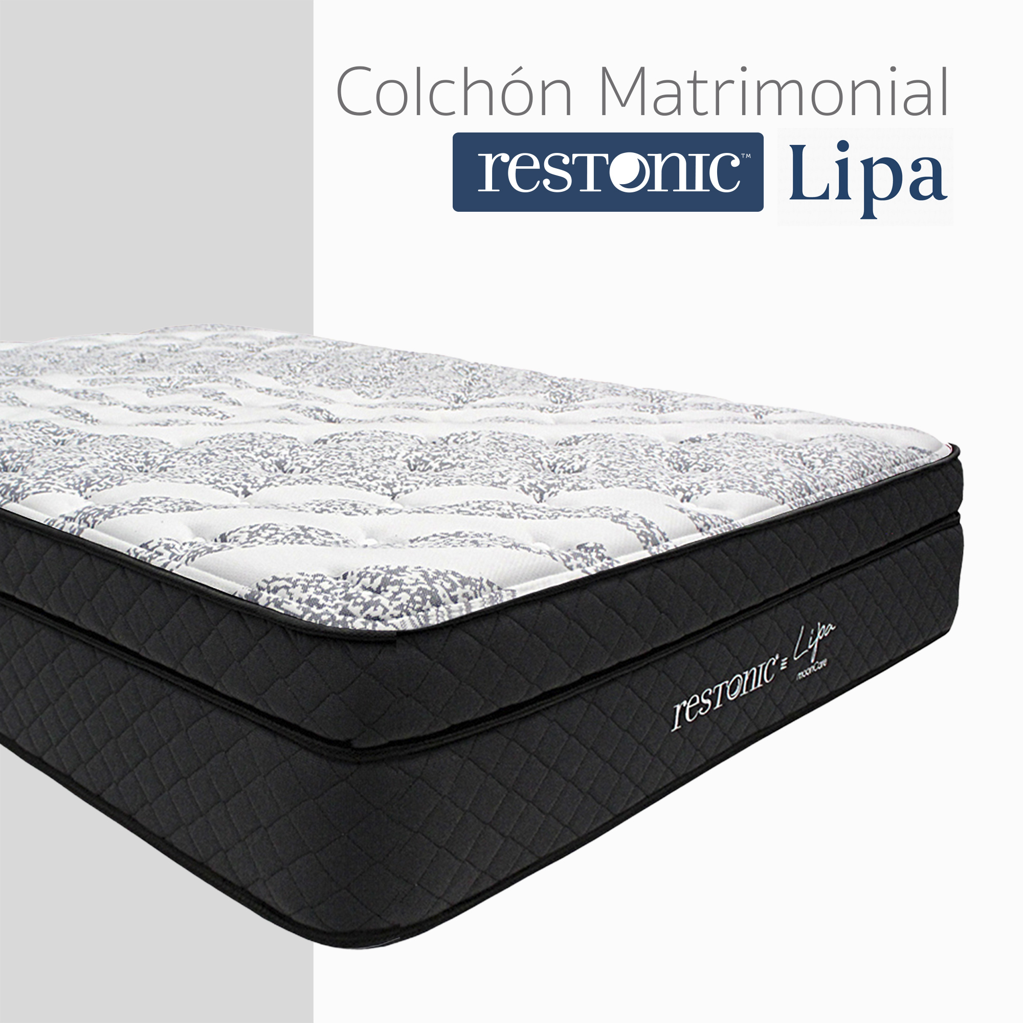 Colchón Restonic Tamaño Matrimonial Modelo Lipa