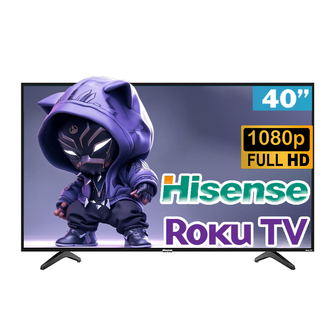 Pantalla Hinsense Smart TV 40 Pulgadas FHD Roku 40H4030F1