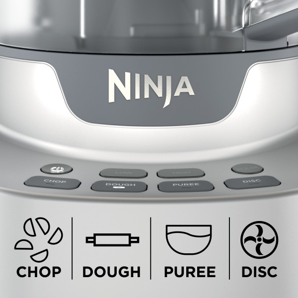 Procesador de alimentos Ninja NF701 4 programas, 2.84 L, 1,000 watts, 1.34 hp, plata 