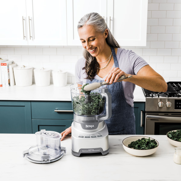 Procesador de alimentos Ninja NF701 4 programas, 2.84 L, 1,000 watts, 1.34 hp, plata 