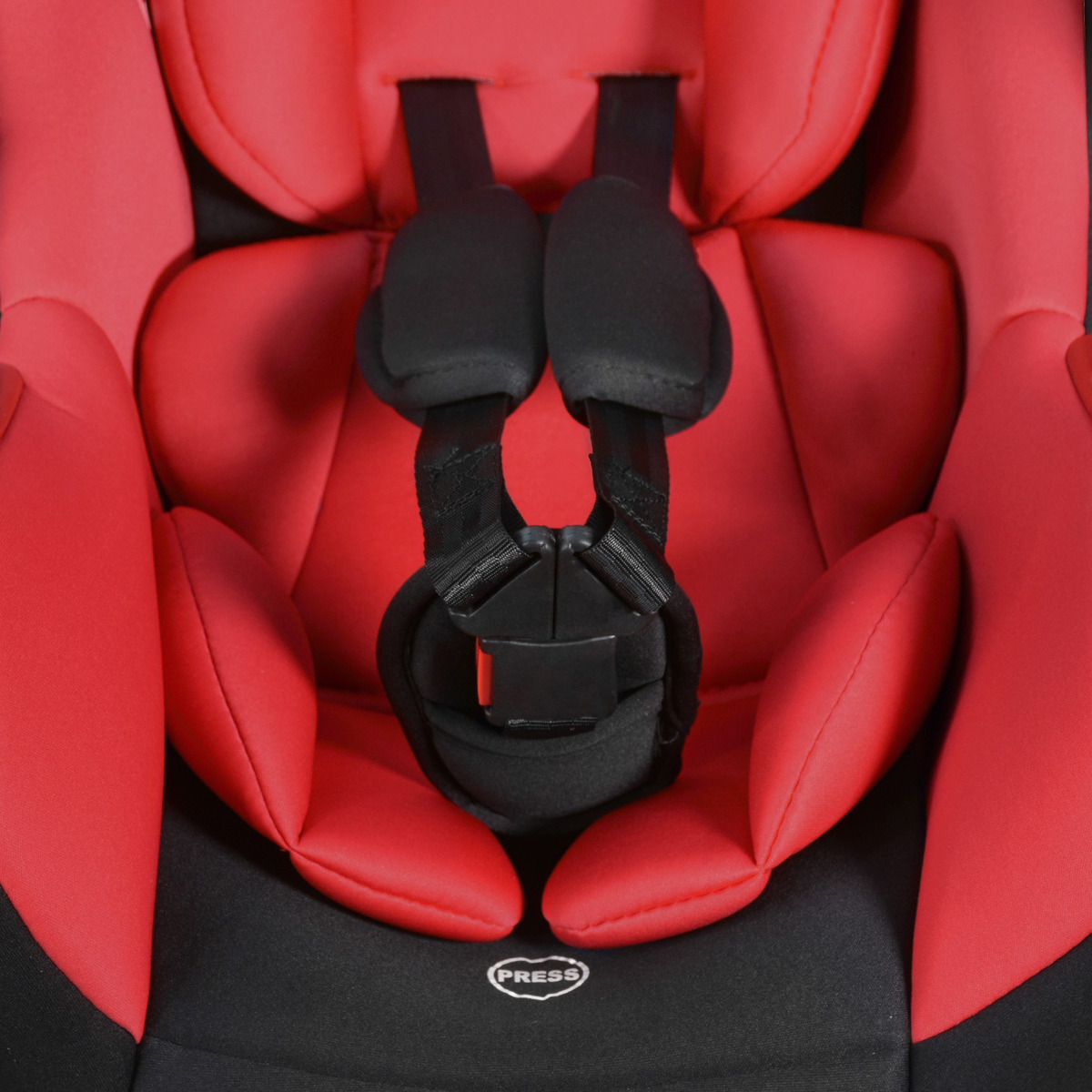 Asiento Portabebe Mecedora Tipo Moises Ergonomico Para Auto Rojo
