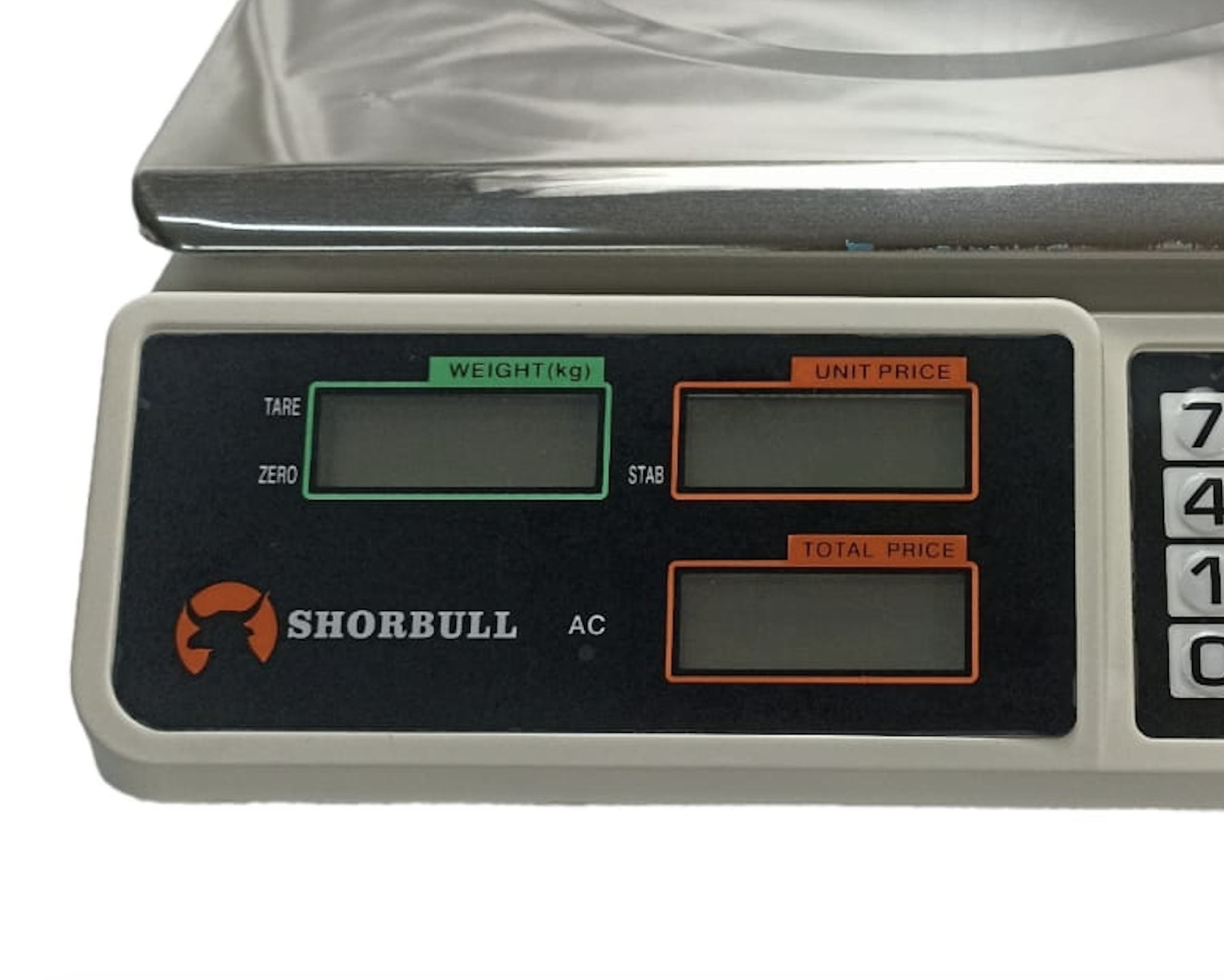 Bascula Comercial Mostrador Digital 40k Aluminio Shorbull