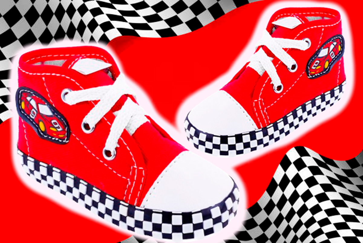 Tenis Bebe Carritos Primeros Pasos Ligeros Santi-r Rojo Moda