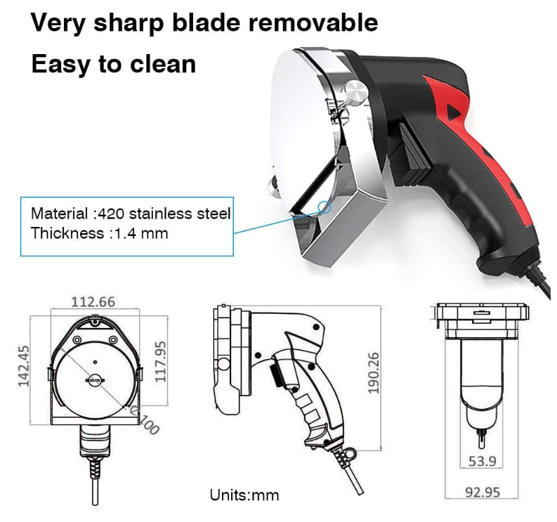 Rebanadora Cortadora Carne Pastor Trompo Kebab Shorbull