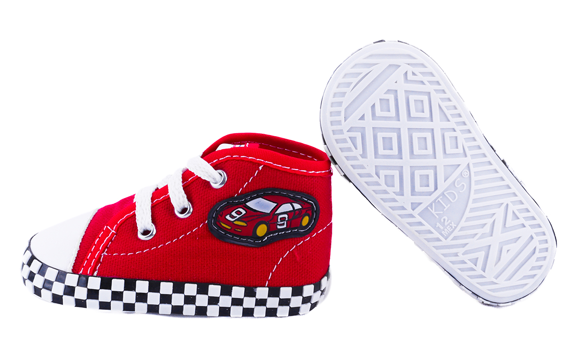 Tenis Bebe Carritos Primeros Pasos Ligeros Santi-r Rojo Moda