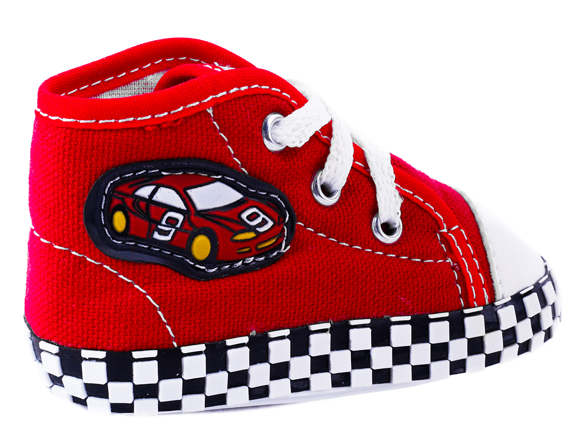 Tenis Bebe Carritos Primeros Pasos Ligeros Santi-r Rojo Moda