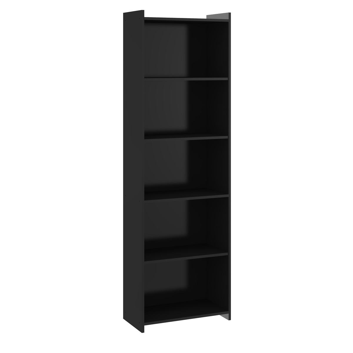 Mueble Librero/Estante Alto De 5 Niveles Negro Modelo 700.07