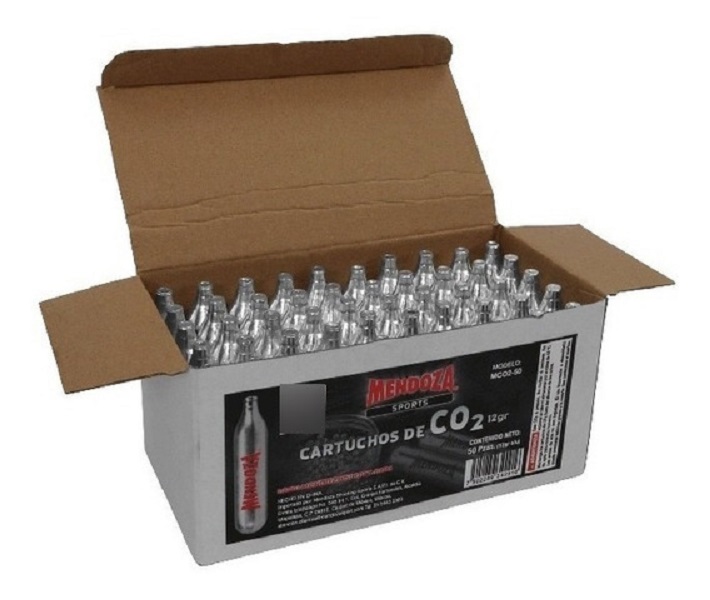 50 Pack Tanques Cartuchos Co2 Mendoza 12g Pistolas Y Rifles