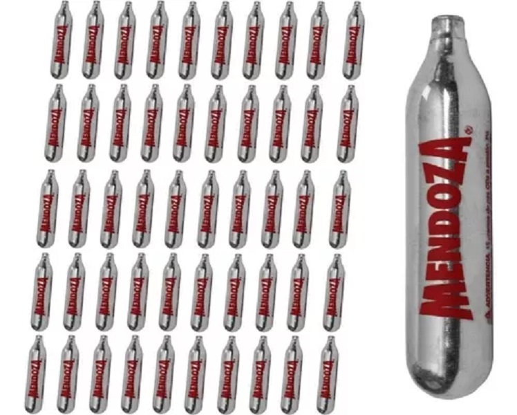 50 Pack Tanques Cartuchos Co2 Mendoza 12g Pistolas Y Rifles