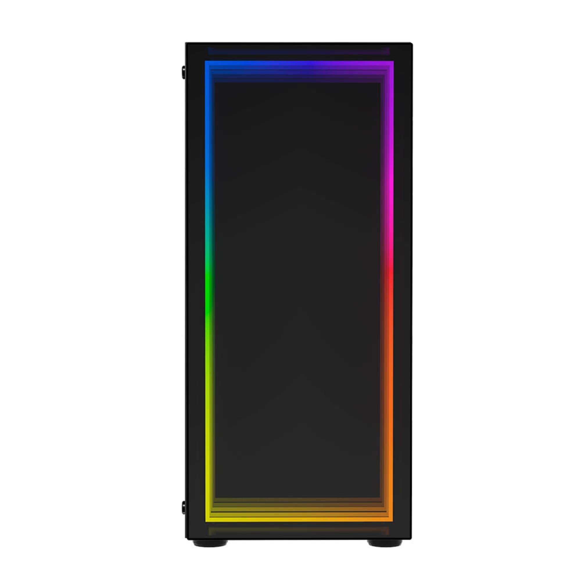 Gabinete Ocelot Gaming PORTAL-M4, ATX, Cristal Templado, incluye 3 Ventiladores, sin Fuente, Negro.