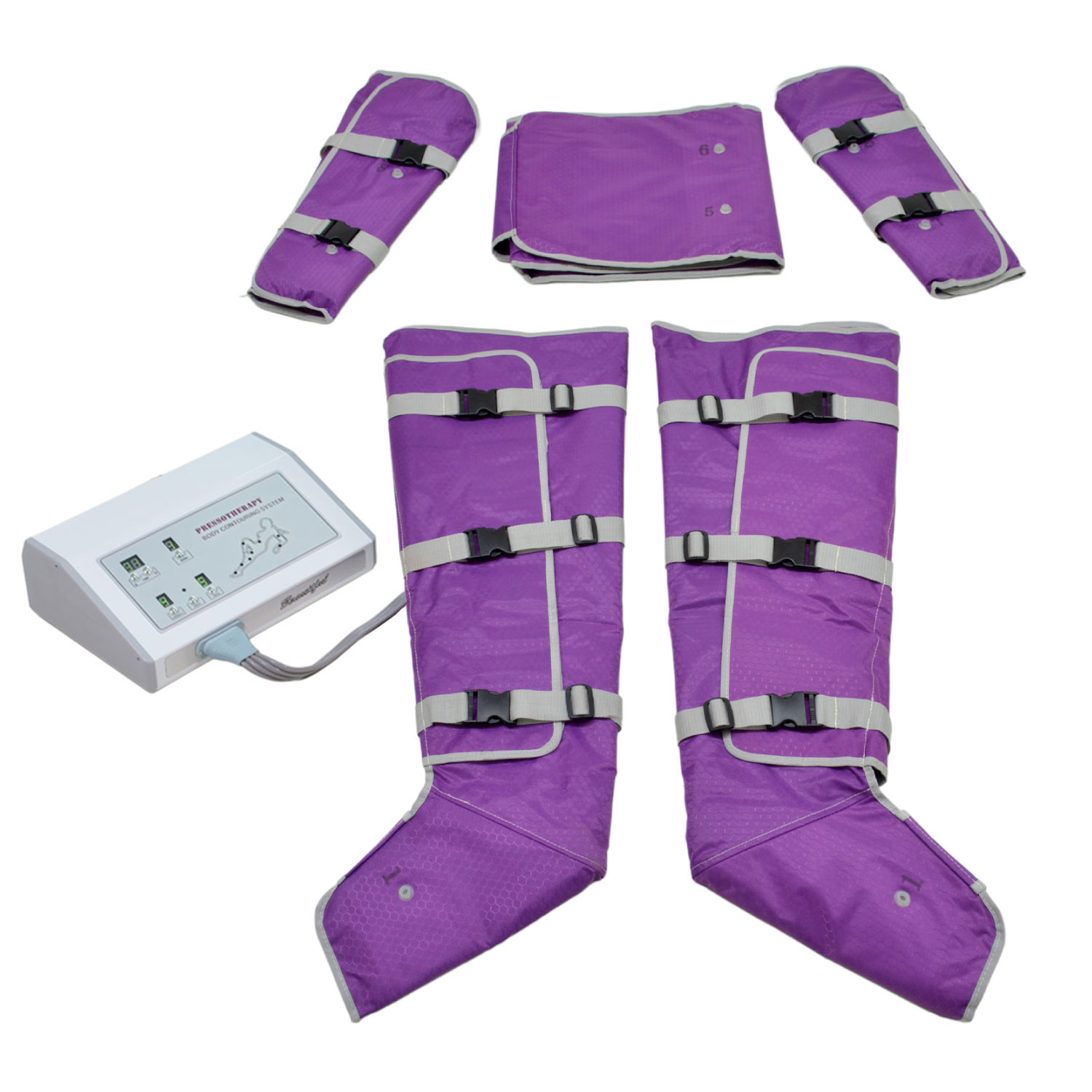 Masajeador Presoterapia Cuerpo 5 Piezas 7 Niveles Intensidad