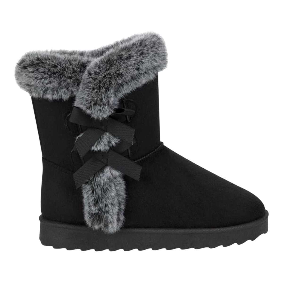 Botines Invernales Con Peluche Y Moños