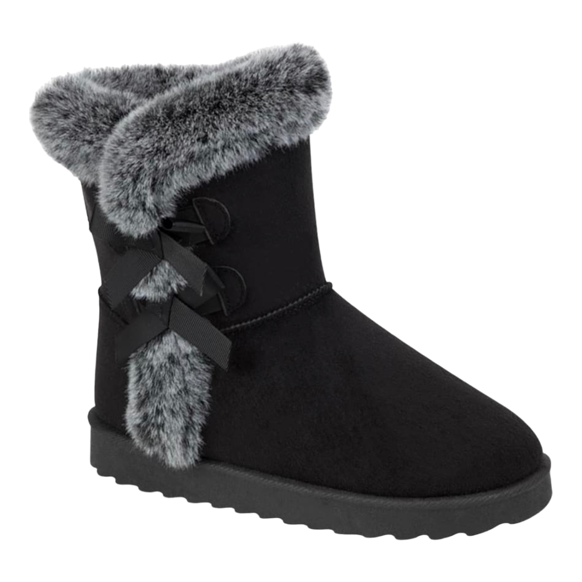 Botines Invernales Con Peluche Y Moños