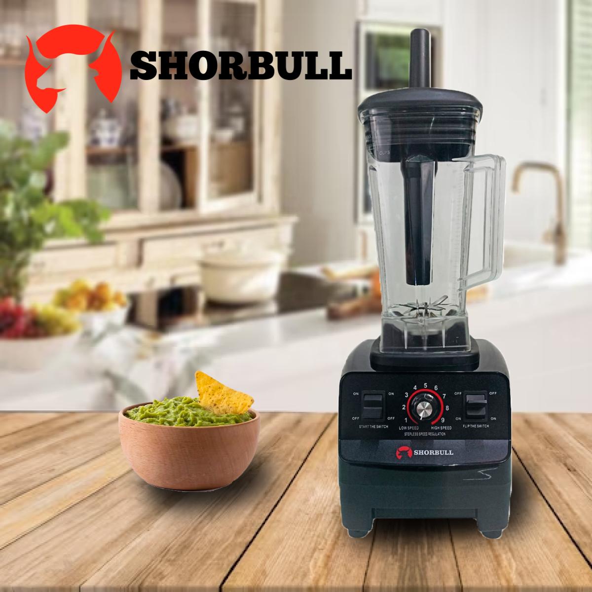 Licuadora Profesional Negra 4500w Rudo Frappe 2l Shorbull