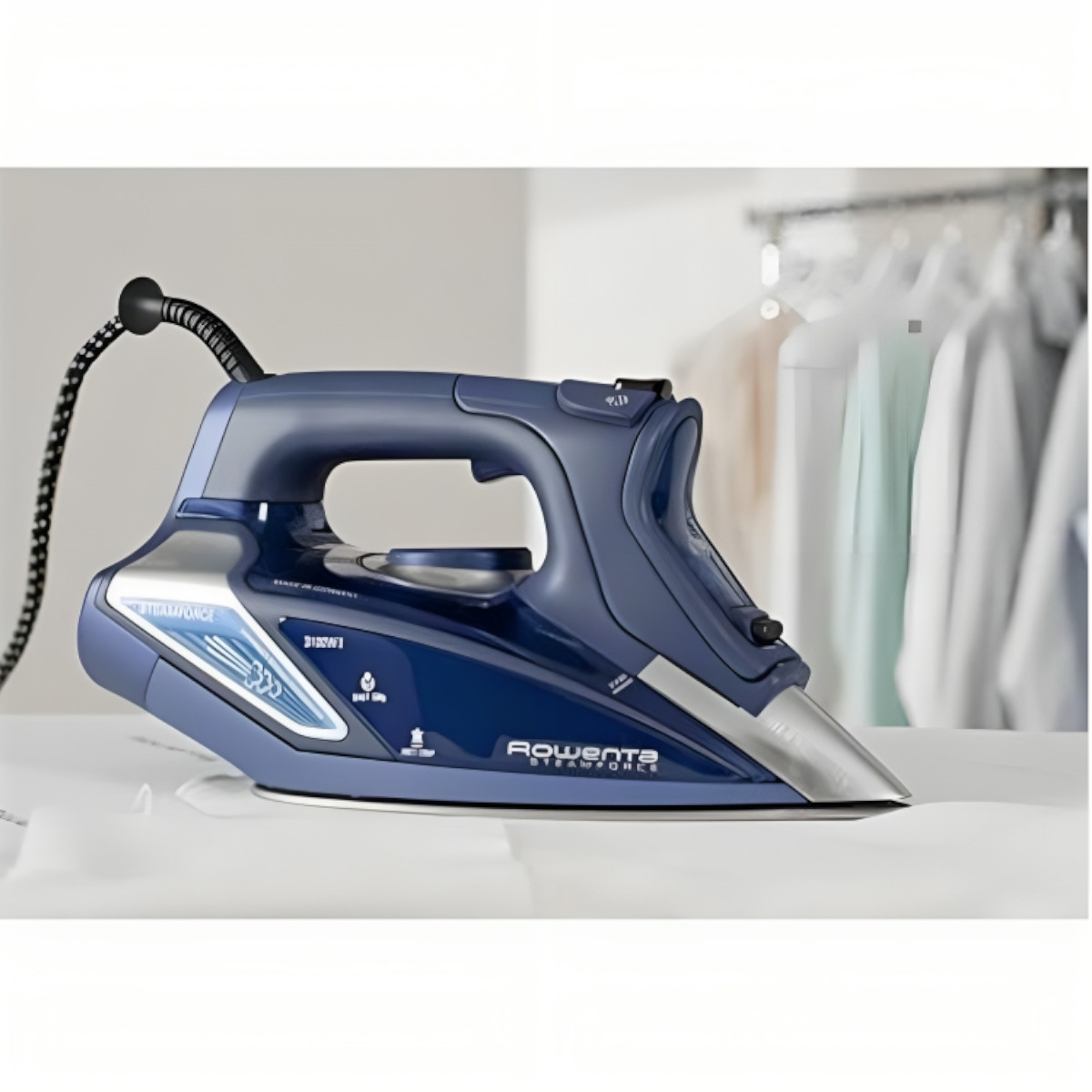 Plancha Vapor Rowenta 1800W SteamForce Anti Cal Apagado Automático