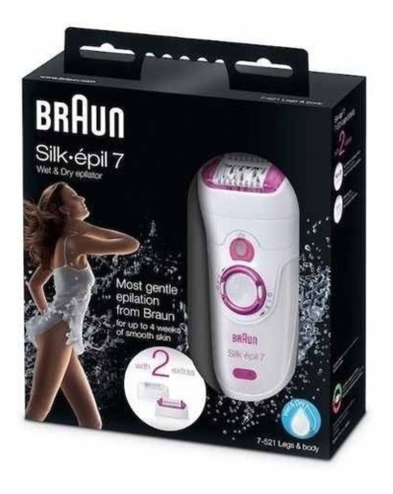 Depiladora para Dama Braun Silk Epil7 con Sistema de Masaje