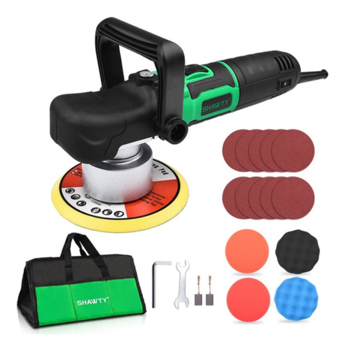 Pulidora Orbital De Velocidad Variable Y Lijadora 2500 rpm 110 V