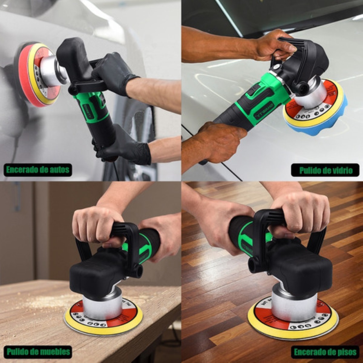 Pulidora Orbital De Velocidad Variable Y Lijadora 2500 rpm 110 V