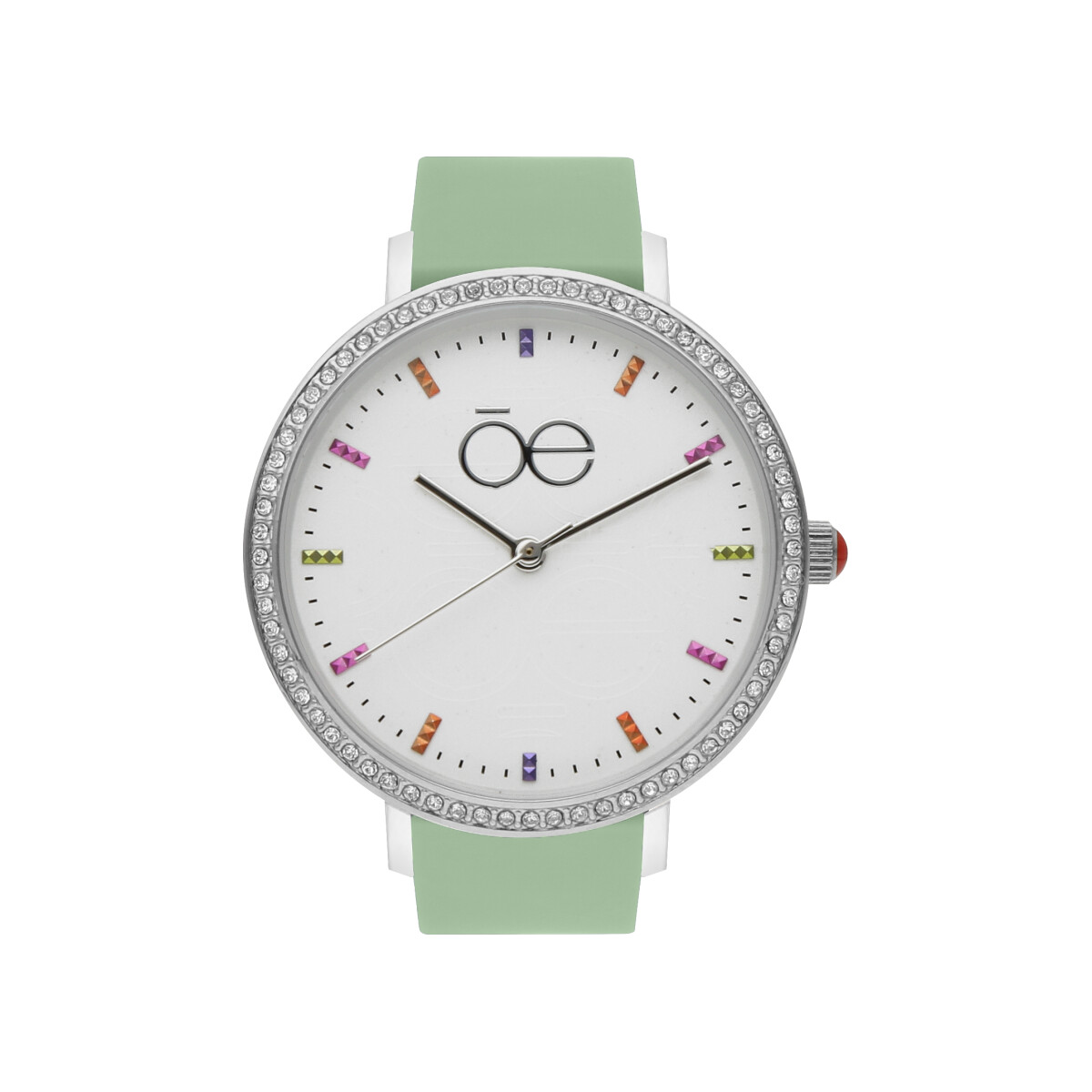 Reloj Análogo Cloe OE2319 Caucho Verde
