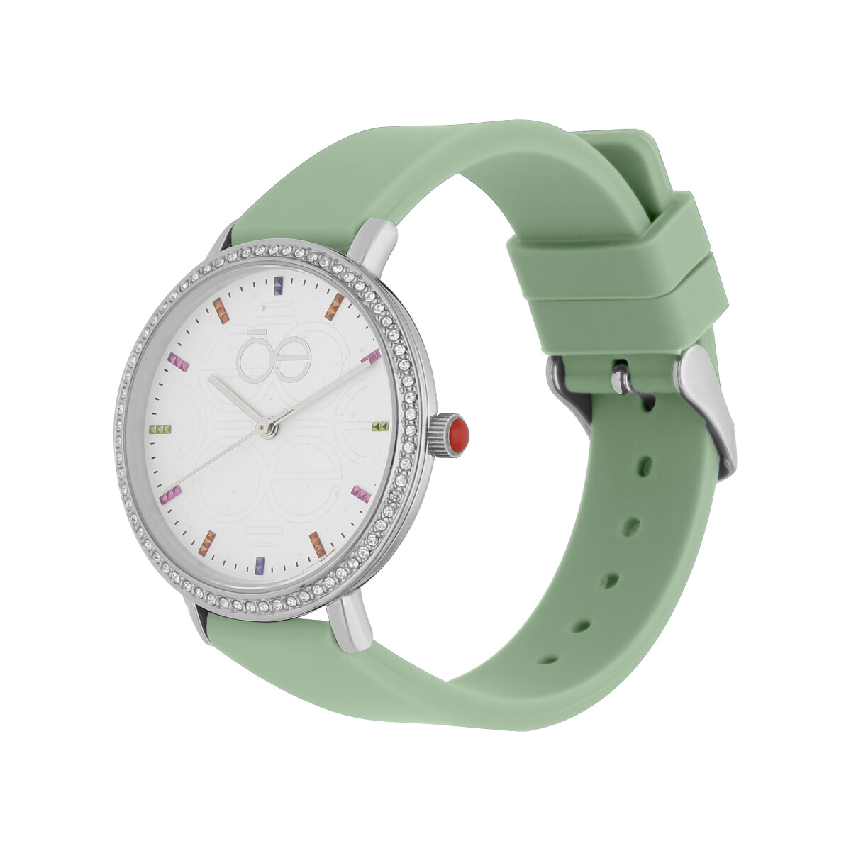 Reloj Análogo Cloe OE2319 Caucho Verde