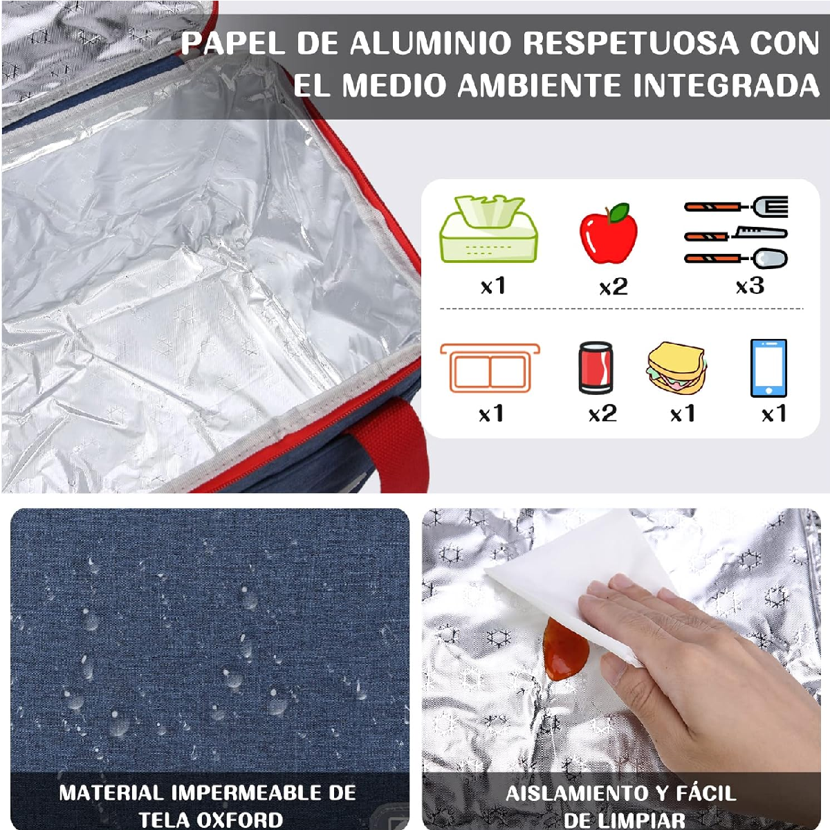 Mochila Hielera Mochilas Térmicas Hielera ,lonchera 8l Azul Marino