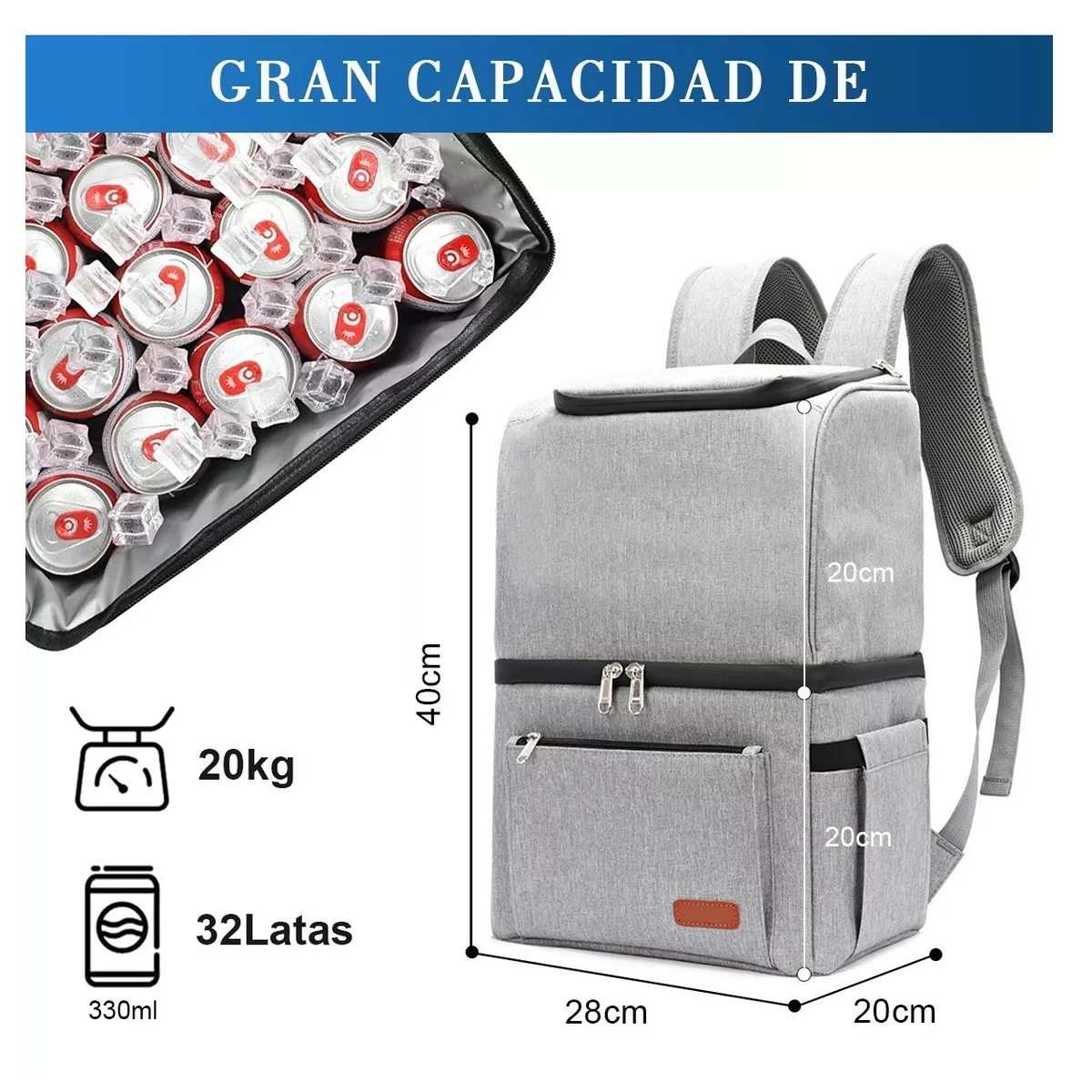 Mochila hielera banco hot sale