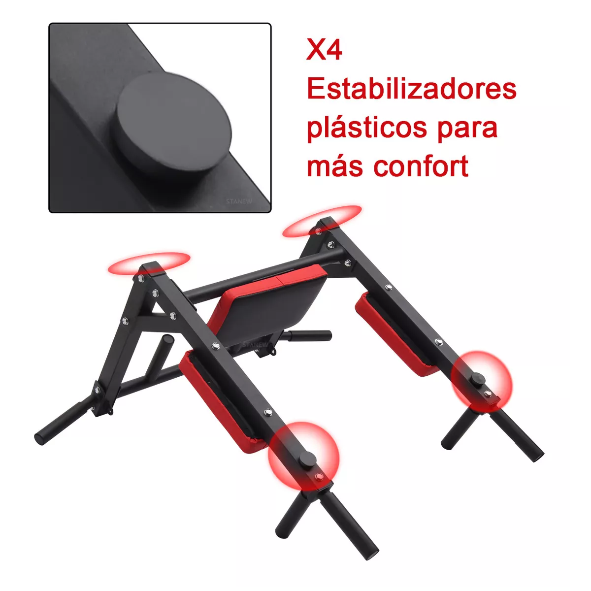 Barra 8en1 Dominadas Pared Gym Multifuncional Box Pesas