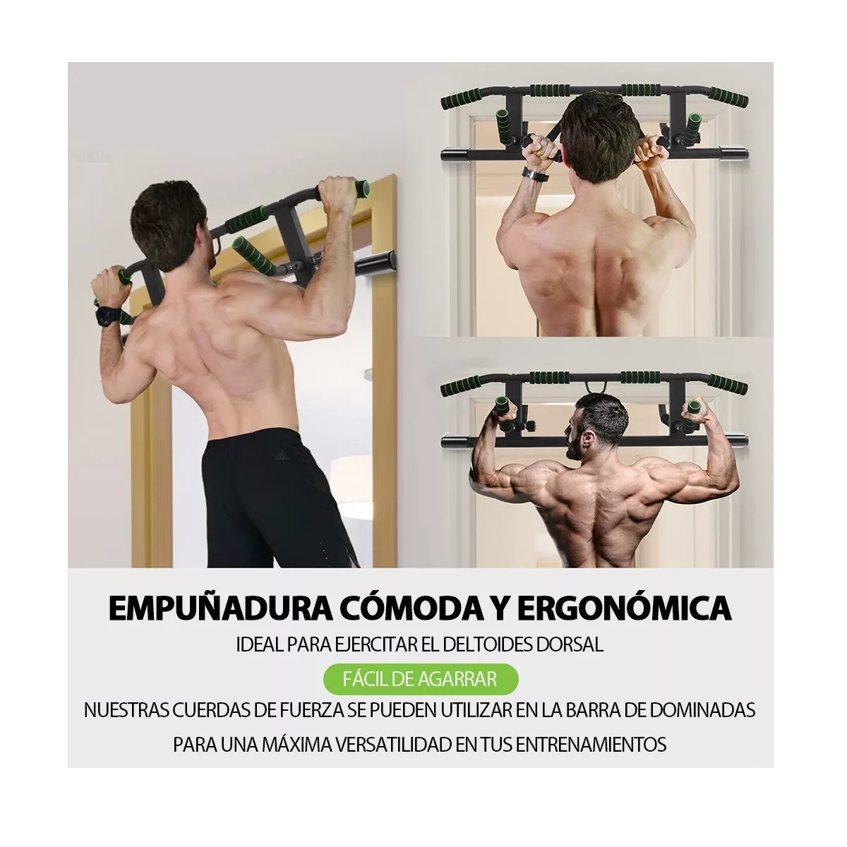 Barra Dominadas Pared Gym Multifuncional Ejercicio En Casa