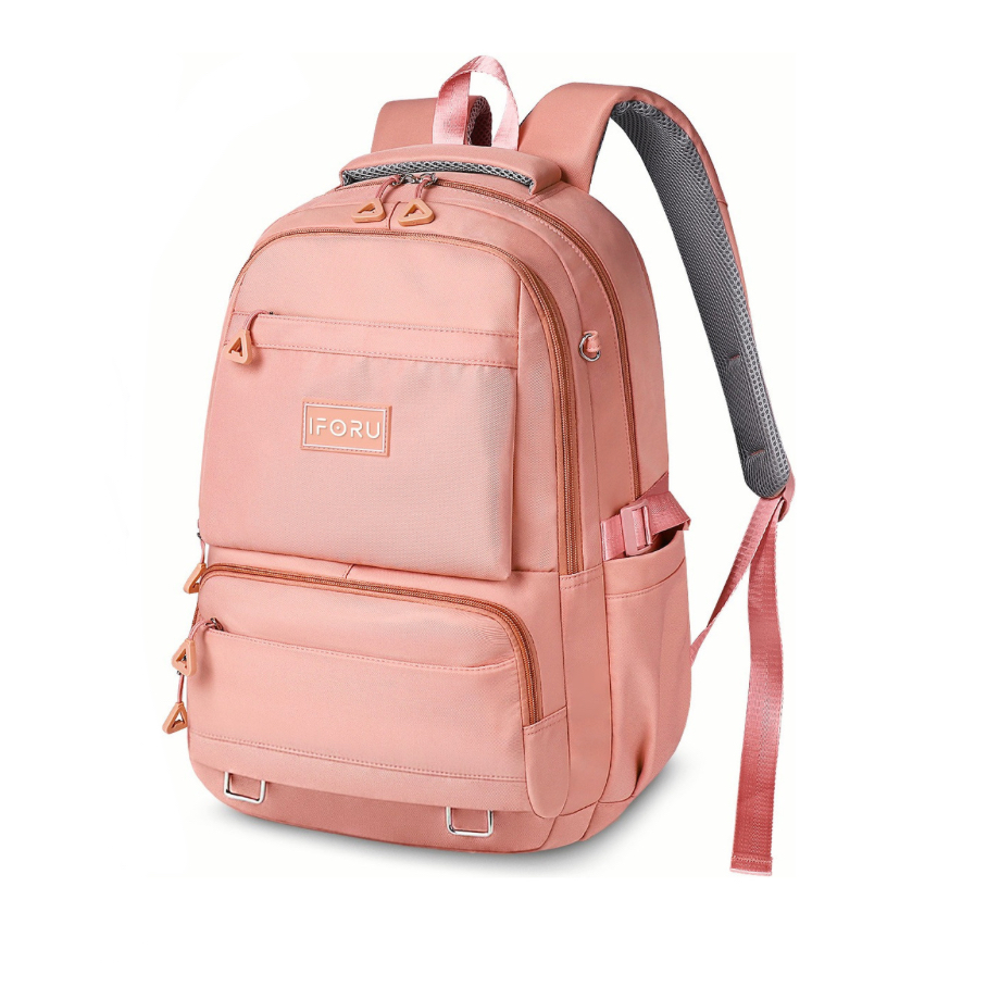 Mochila Escolar Viaje Bolsa P/ Laptop 15.6 Inch Iforu 30l coral