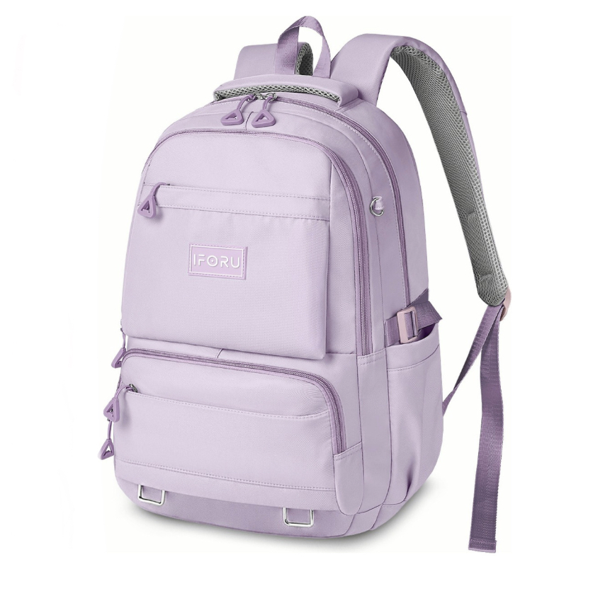 Mochila Escolar Viaje Bolsa P/ Laptop 15.6 Inch Iforu 30l lila