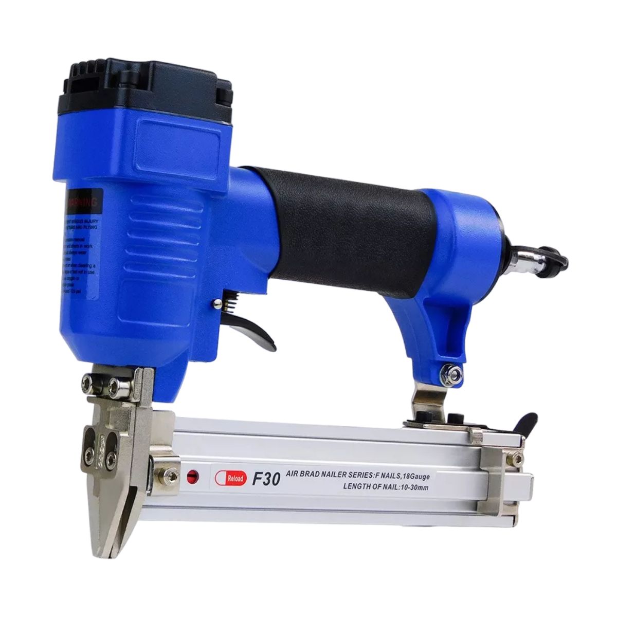 Clavadora Y Engrapadora Neumática De Clavos Calibre 18 Azul
