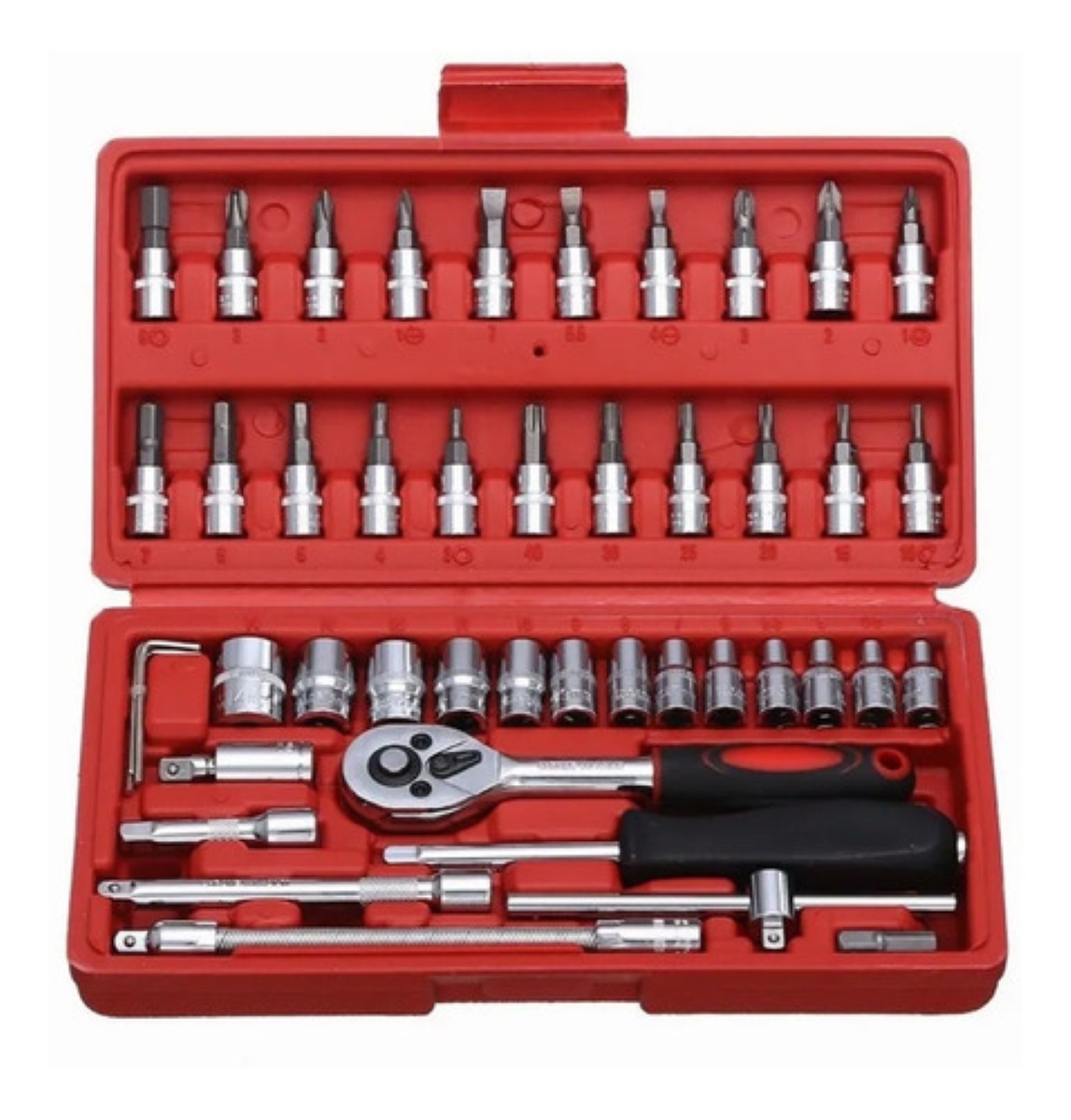 Juego De Herramientas Mecánicas De 46 Piezas 