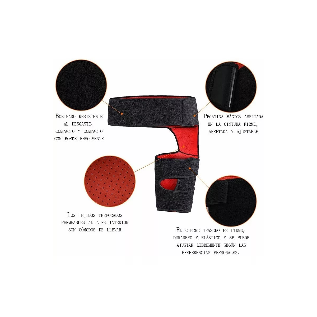 Faja Soporte Compresion Muslera Ciatica Ingle Cadera