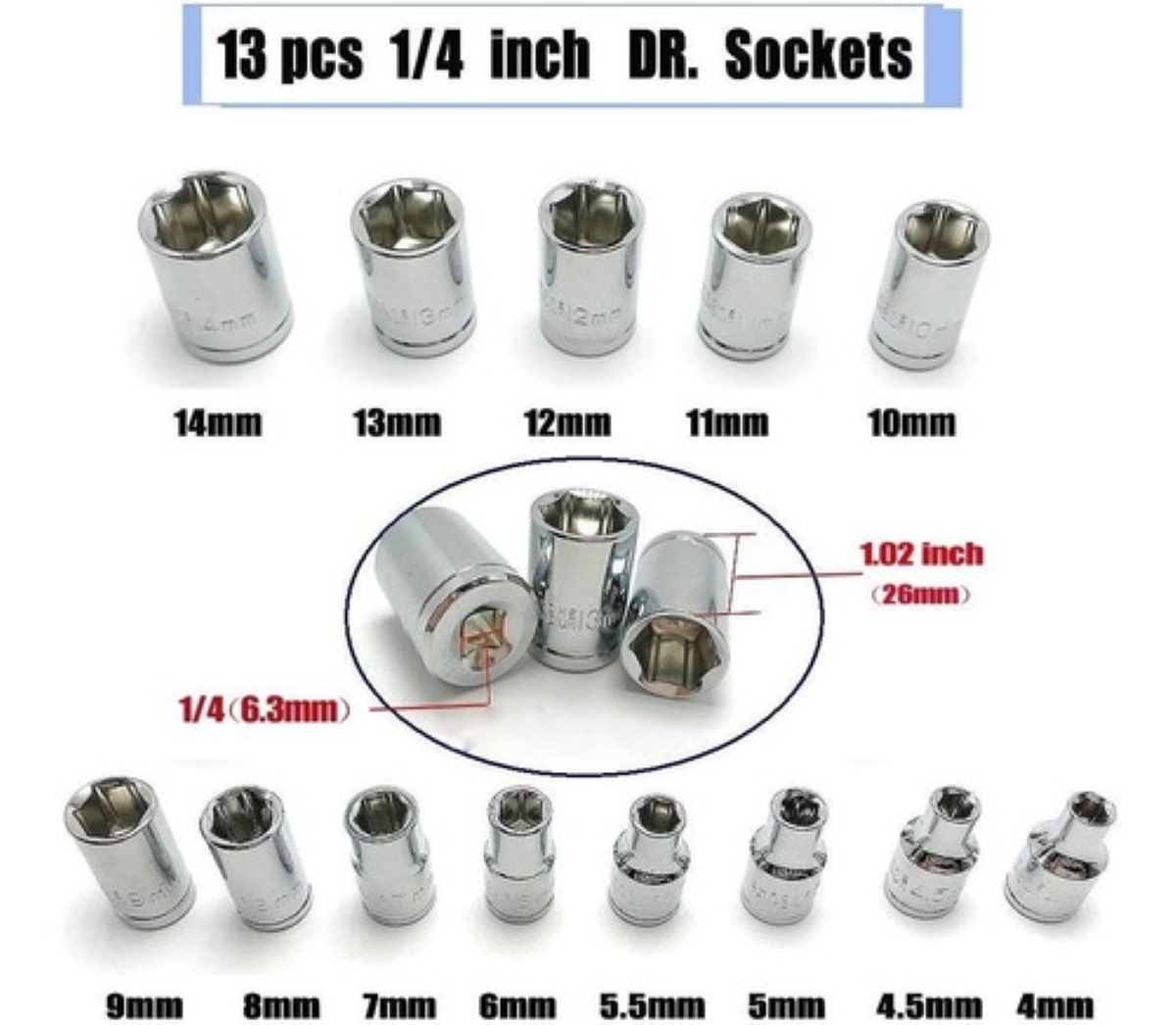 Juego De Herramientas Mecánicas De 46 Piezas 