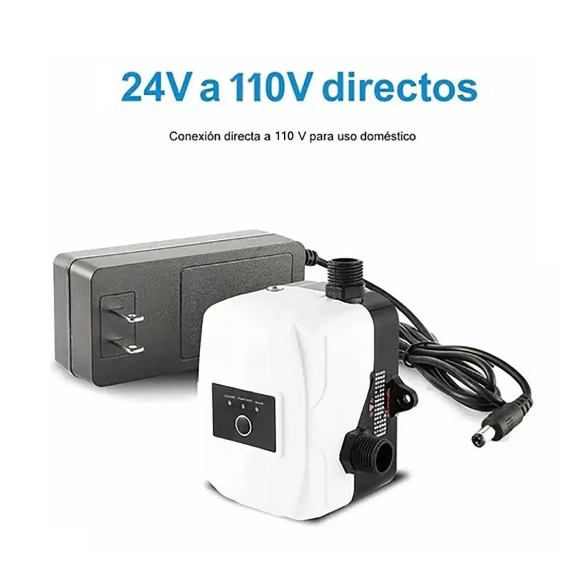 Bomba Presurizadora De Agua Automática Manual 35l/min Dc 24v Blanca