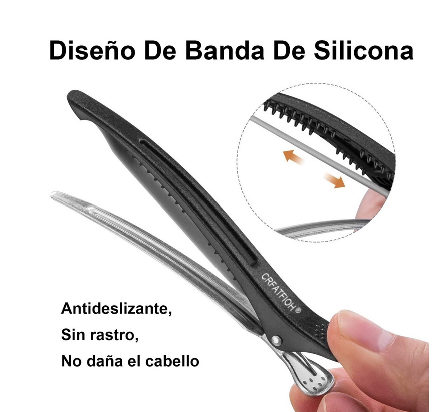 Pinzas Para Cabello Broche Profesionales Para Peinar 12pzs