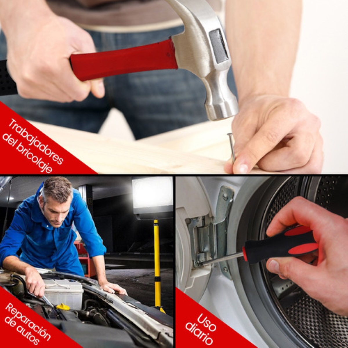 Juego Herramientas Set Mecánicas Reparación Doméstica 112pzs Caja Negra