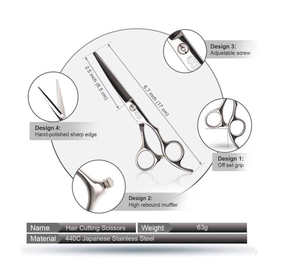 Tijeras Para Cortar Cabello Ciicii Kit De Tijeras Barbero