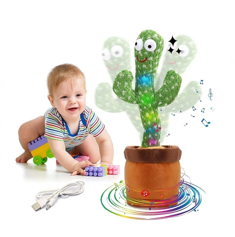 Cactus Bailarín Peluche Felpa Juguete Para Niños Recargable