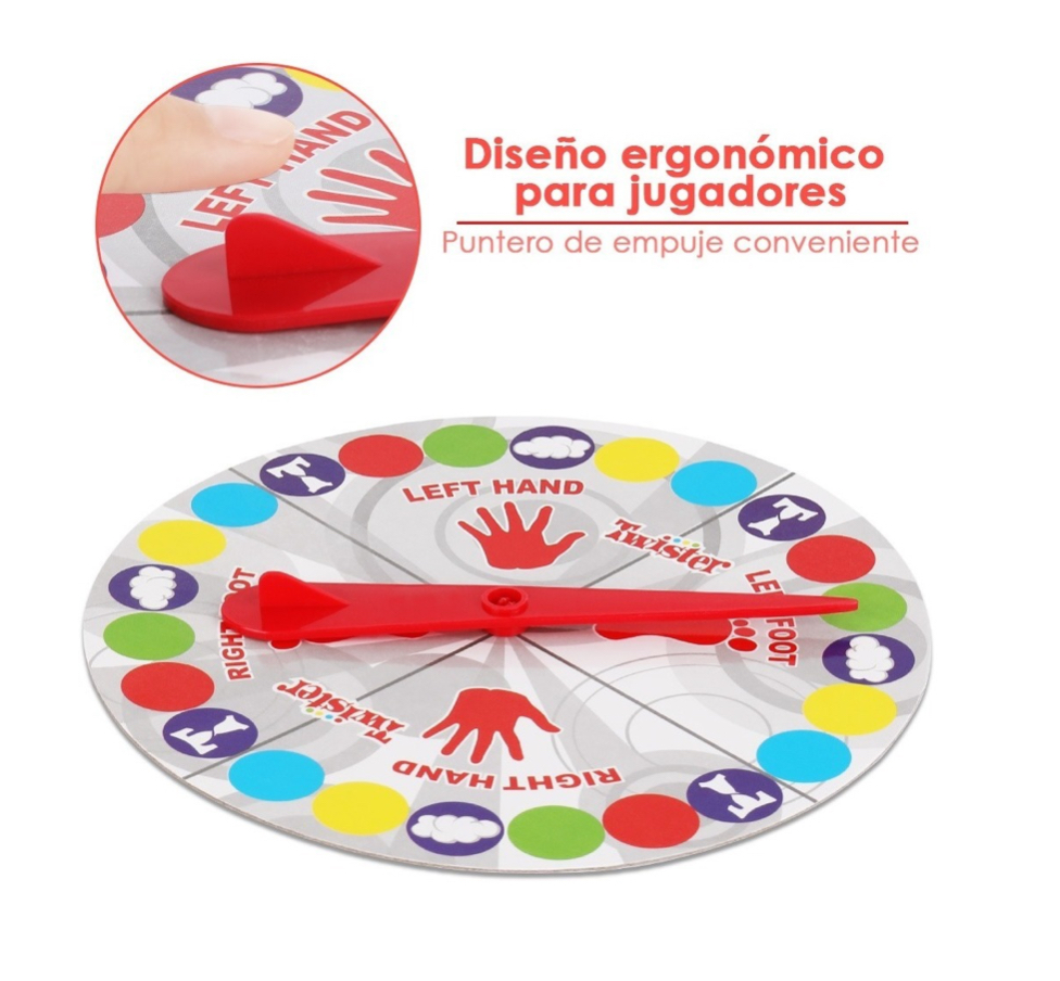 Twister Clásico Juego De Piso Interacción Familiar Partido